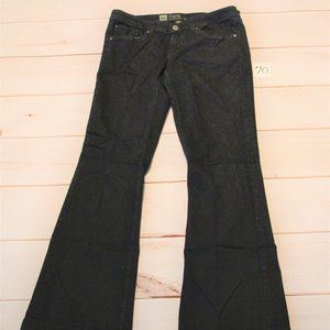 Mossimo Flare 5 Pocket Black Denim Pants